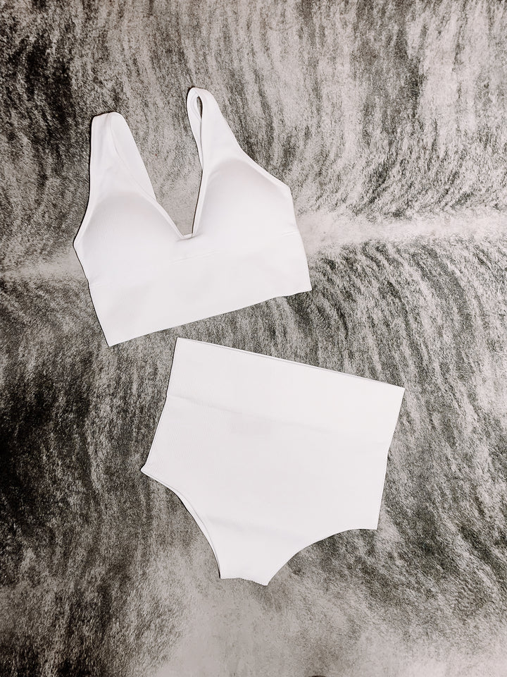 White Padded Vplunge Brami