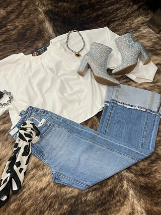 Kris Baggy Wide Leg Denim Jeans