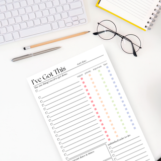 I've Got This! Daily and Weekly To-Do List: 50-Page Notepad