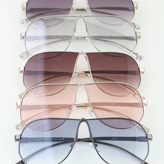 Modern Chic Gradient Teardrop Sunglasses