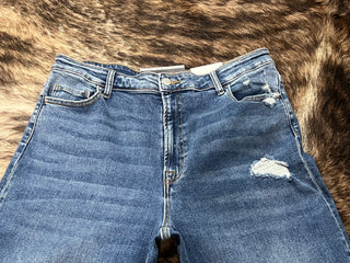 Ava Curvy High Rise Straight Leg Denim Jean