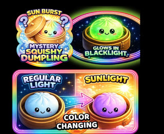 Fun Doh Mystery Color Changing Blacklight Dumpling Squishy