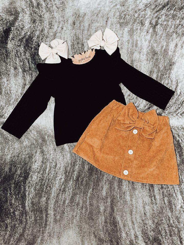 Girls Aniston fall outfit set