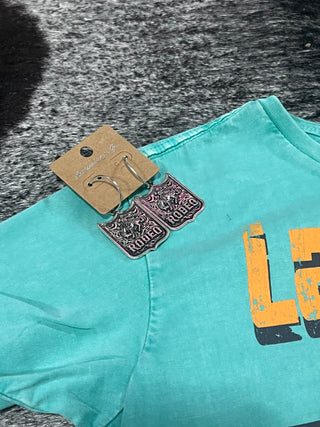 Las Vegas Speedway Cropped Acid Wash Tee