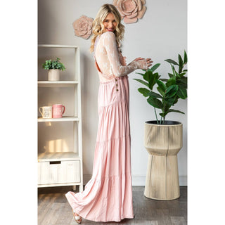Pink Boho Overalls