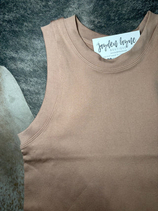 Nude Thick Banded Tank Top