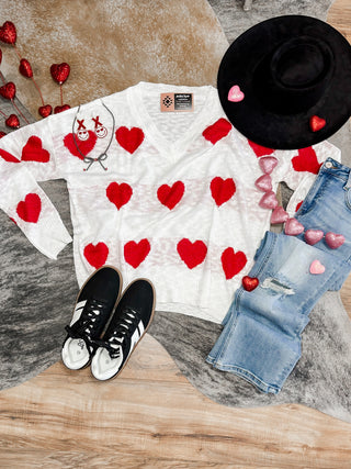 Heart sweater top