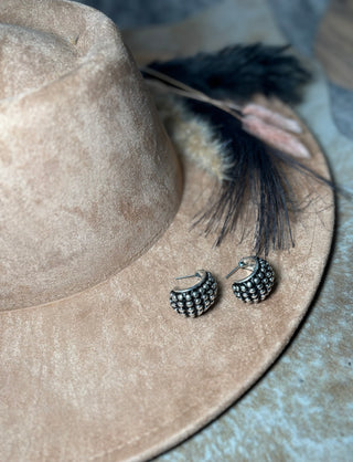 Western Dot Hoop Earrings