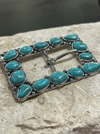 Turquoise Stone Belt Buckle