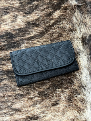 Foldable jewelry storage travel pouch