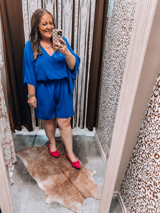 Plus Size Airflow Dolman Sleeve Romper
