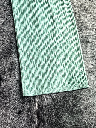 Crinkled Plisse Set- Sage