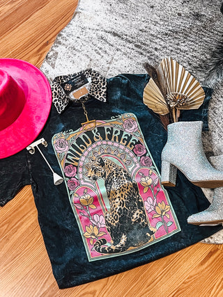Wild & Free Leopard Mineral Wash Tee