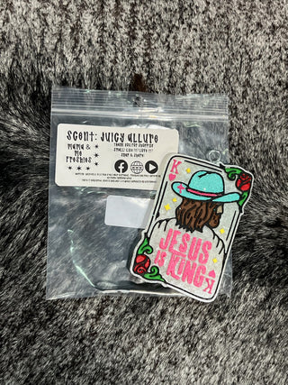 Jesus is King Freshie — Car Air Freshener