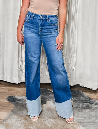 Harlow Wide Cuffed Jean