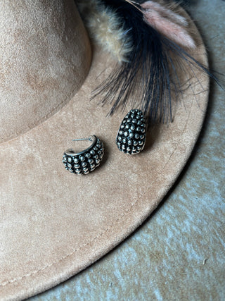 Western Dot Hoop Earrings