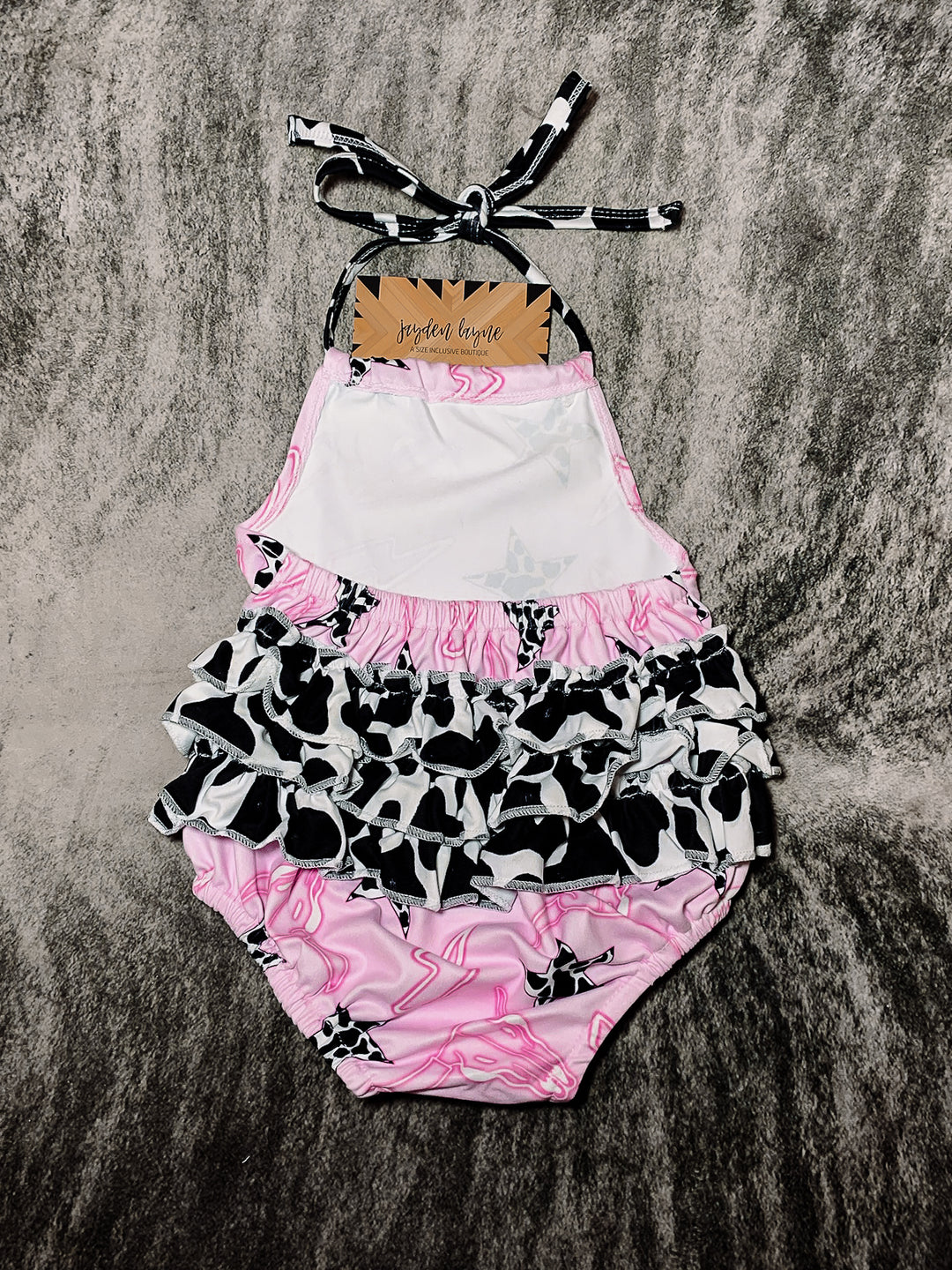 Livie Cow Skull & Star Onsie