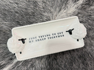 Sheep Everything Trinket Plate