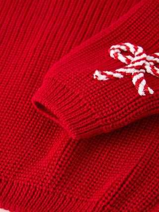 Kid’s Red Christmas "merry" Pullover Sweater