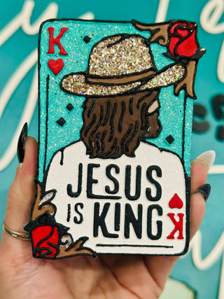 Jesus Is King Car Freshie 