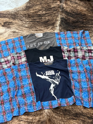 Plaid Banded Pullover
