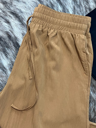 Boho Lace Trim Barrel Balloon Pants