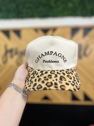 Champagne Problems Two Tone Canvas Trucker Hat