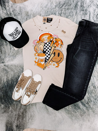 Sand Retro Fall Graphic Tee 1 Style