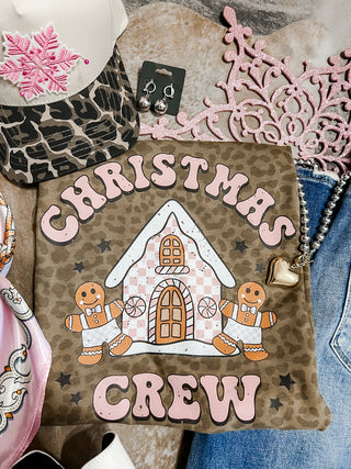 leopard christmas crew graphic boutique western clothing women stylish outfit jayden layne