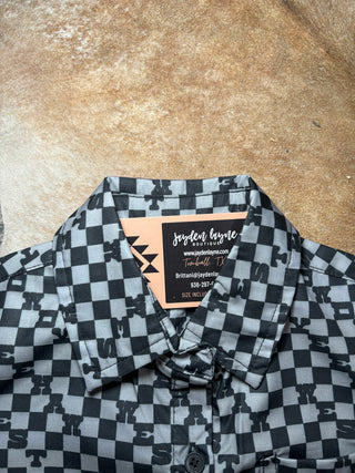 Boys Cowboy Talk Western Short Sleeve Button Ups