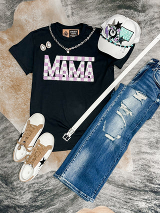 Black Mama Chenille Patch Tee