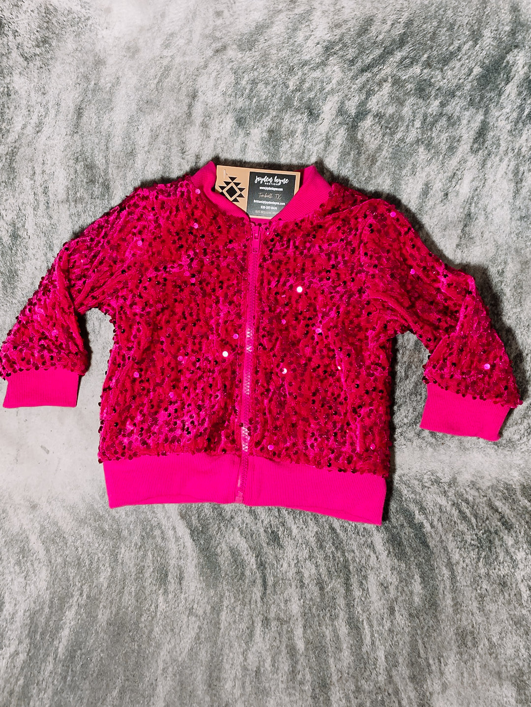 Kids pink bomber jacket