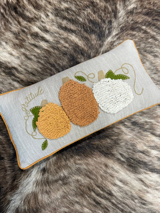 Small Tufted Pumpkin Pillow