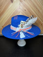 Blue orange rhinestone