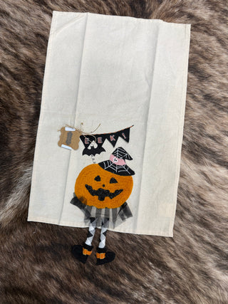 Pumpkin Dangle Leg Towel