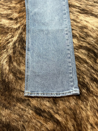 Medium Washed Straight Denim Jeans