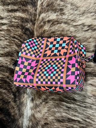 "That Traveler Bag" Ranchhouse Print Toiletry Pouch
