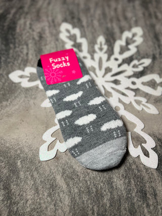 Fuzzy Footie Socks - Jayden Layne