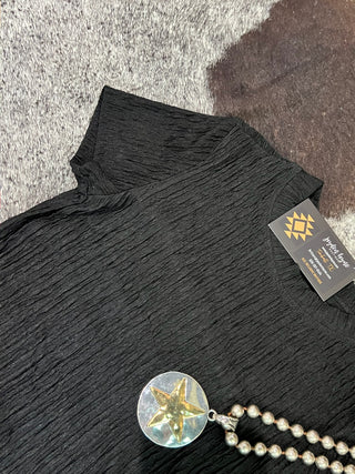 Crinkle Plisse Short Sleeve Set