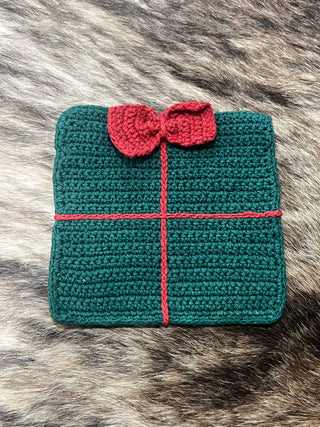 Christmas Present Crochet Trivet