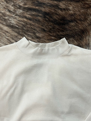 Solid Colored Mock Neck Pullovers