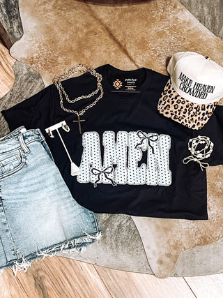 Amen Polka Dot Graphic Tee | Jayden Layne