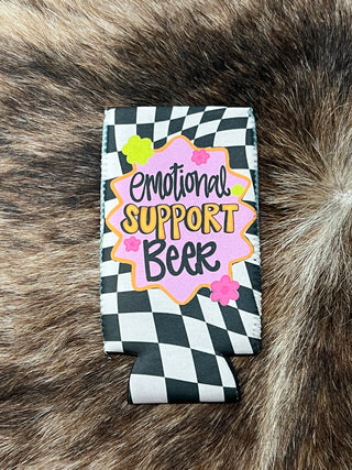 Emotional support beer can holders
