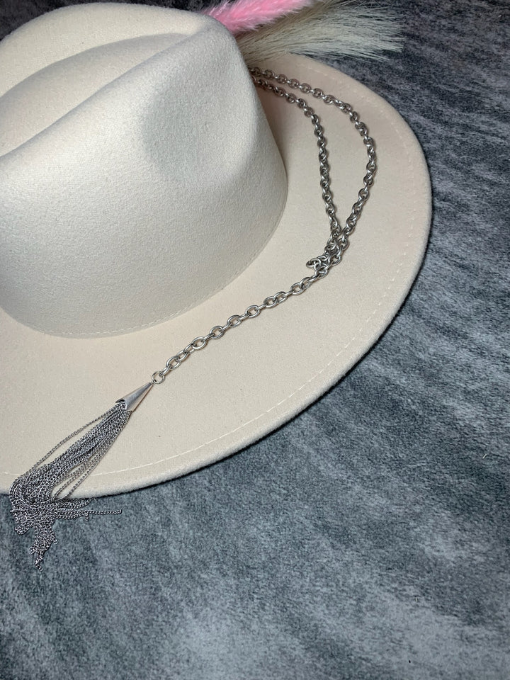 Silver Chain Drop Necklace