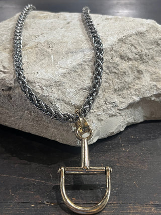 Curb Chain Horse Bit Necklace