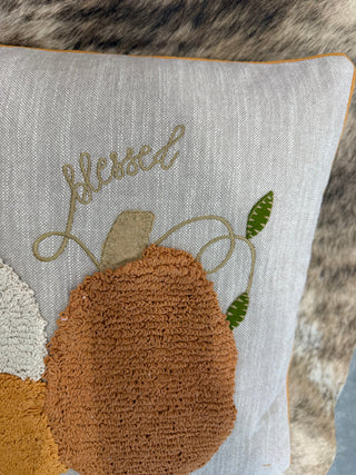 Large Tufted Pumpkin Pillow