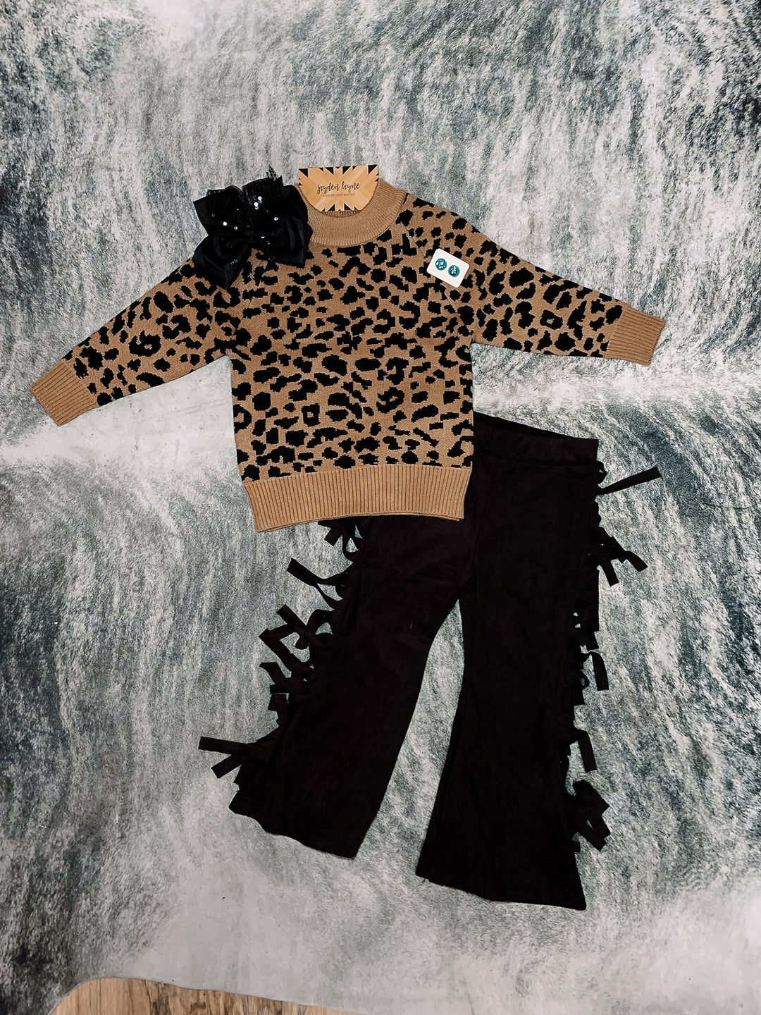 Brynn Kids Leopard Sweater