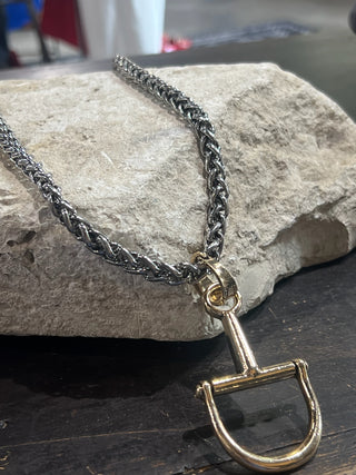 Curb Chain Horse Bit Necklace
