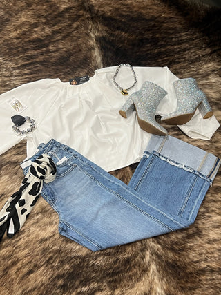 Kris Baggy Wide Leg Denim Jeans