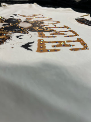 Boo-Jee Ghost Blingy Rhinestone Graphic Tee